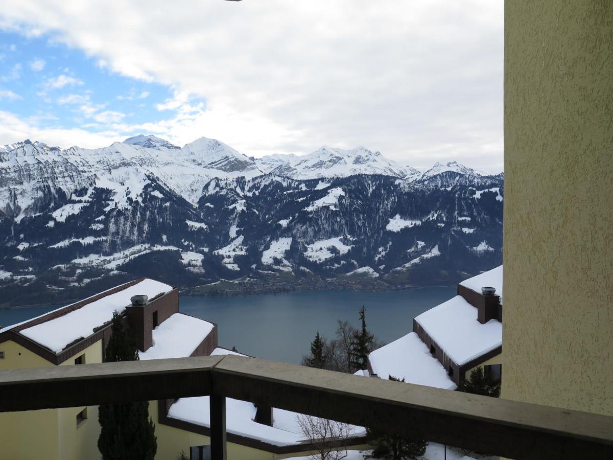 Swiss Seeblick Apartment Mit Hotelanbindung Beatenberg Buitenkant foto